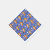 Halloween, Kürbis, Schädel und Fledermäuse Serviet Serviette (Ecke)