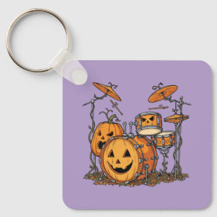 Halloween-Kürbis-Schlagzeug-Set Schlüsselanhänger