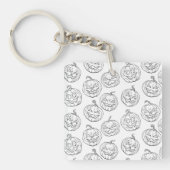 Halloween-Kürbis Schlüsselanhänger (Vorderseite)