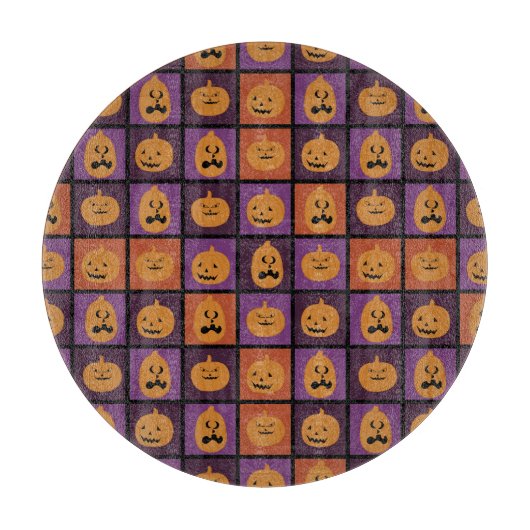 Halloween-Kürbis Schneidebrett (Vorderseite)