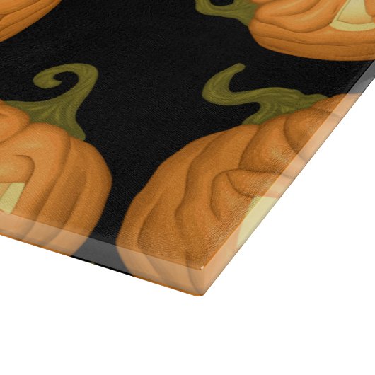 Halloween-Kürbis Schneidebrett (Ecke)