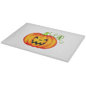 Halloween-Kürbis Schneidebrett (Ecke)