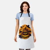 Halloween-Kürbis Schürze (Getragen)