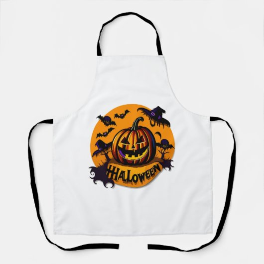 Halloween-Kürbis Schürze (Vorderseite)