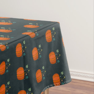 Halloween-Kürbis-Schwarze Tischdecke Herbst-Homede