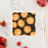 Halloween-Kürbis Serviette (Beispiel)