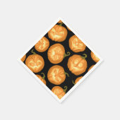 Halloween-Kürbis Serviette (Ecke)