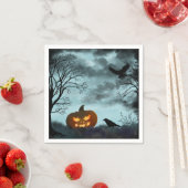 Halloween-Kürbis Serviette (Beispiel)