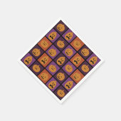 Halloween-Kürbis Serviette (Ecke)