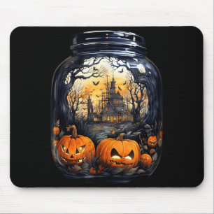 Halloween-Kürbis-Shirt Frauen Kostüm Gruselig Mousepad