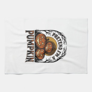 Halloween-Kürbis-Shirt Tun Sie so, als wäre ich ei Geschirrtuch