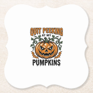 Halloween-Kürbis-Shirt Vintage-Gravur-Witz_1 Untersetzer