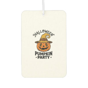 Halloween-Kürbis-Shirt Vintage-Hexenhut Spaß_1 Autolufterfrischer