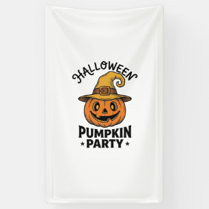 Halloween-Kürbis-Shirt Vintage-Hexenhut Spaß_1 Banner