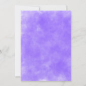 Halloween-Kürbis-Skateboard lila Einladung (Rückseite)