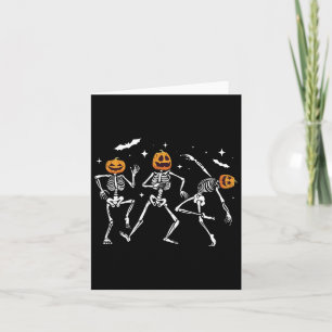 Halloween-Kürbis Skelett Karte