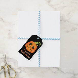 Halloween-Kürbis skurriles Partygeschenk Geschenkanhänger
