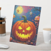 Halloween-Kürbis Sockelschild (In SItu)