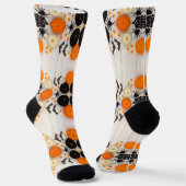 Halloween-Kürbis Socken (Gewinkelt)
