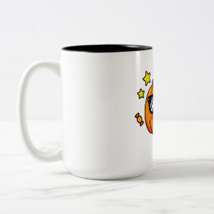 Halloween-Kürbis-Sonnenbrille Zweifarbige Tasse