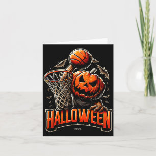 Halloween-Kürbis spielt Baseball Karte