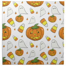 Halloween-Kürbis-Stoffservietten