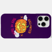 Halloween-Kürbis-Süßes-oder-Saures-Etikett Case-Mate iPhone Hülle (Rückseite (Horizontal))