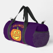 Halloween-Kürbis-Süßes-oder-Saures-Etikett Duffle Bag (Rechte Ecke)