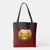 Halloween-Kürbis-Süßes-oder-Saures Tasche (Rückseite)