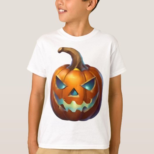 Halloween-Kürbis T-Shirt (Vorderseite)