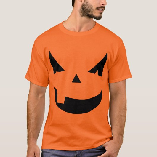 Halloween-Kürbis T-Shirt (Vorderseite)