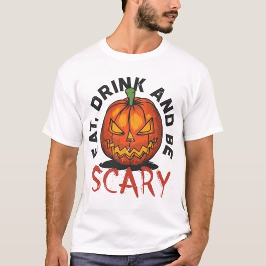Halloween-Kürbis T-Shirt (Vorderseite)