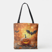 Halloween-Kürbis Tasche (Rückseite)