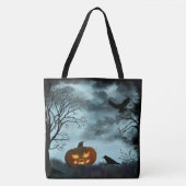 Halloween-Kürbis Tasche (Vorderseite)