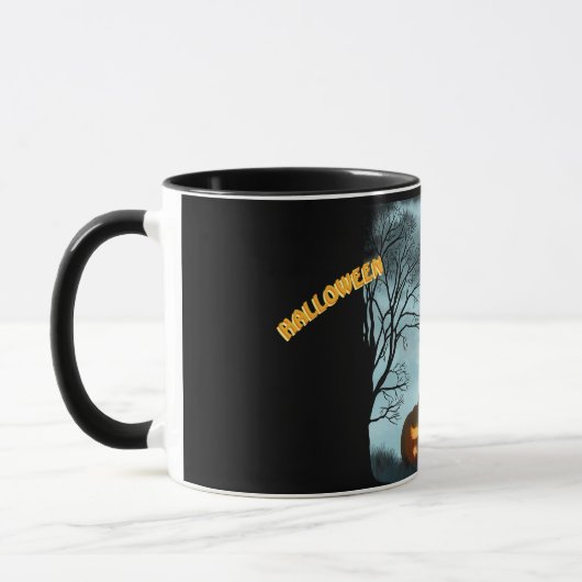 Halloween-Kürbis Tasse (Links)