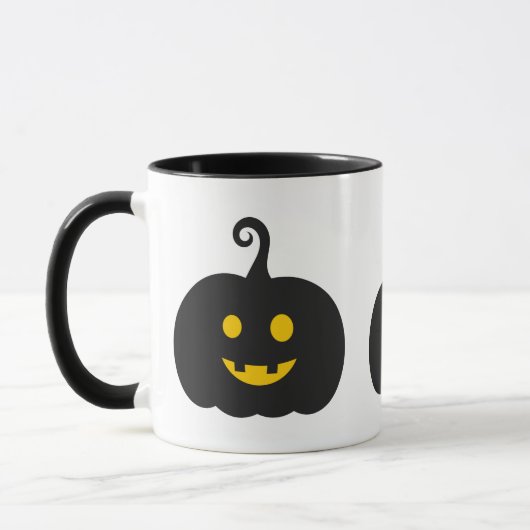 Halloween-Kürbis Tasse (Links)