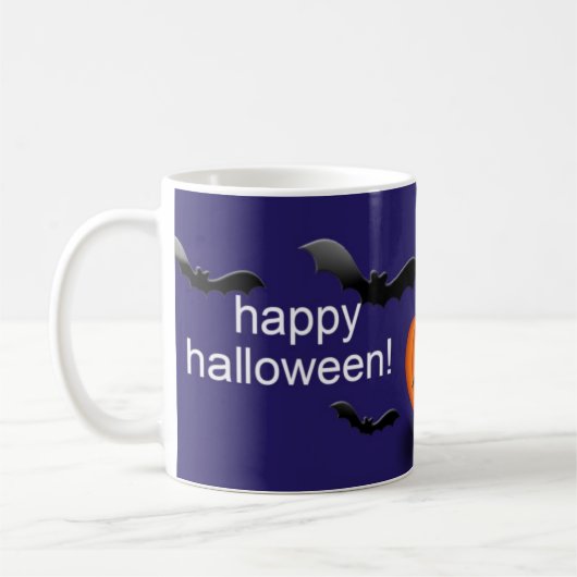 Halloween-Kürbis-Tasse Kaffeetasse (Links)