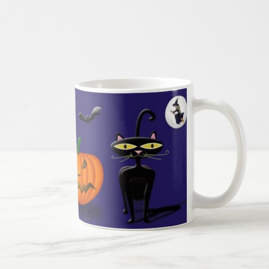 Halloween-Kürbis-Tasse Kaffeetasse (Rechts)