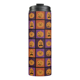 Halloween-Kürbis Thermosbecher