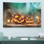 Halloween Kürbis und Fledermäuse Banner (Messe)