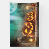 Halloween Kürbis und Fledermäuse Banner (Vertikal)