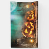 Halloween Kürbis und Fledermäuse Banner (Vertikal)