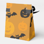 Halloween Kürbis und Fledermäuse Geschenkschachtel (Rückseite)