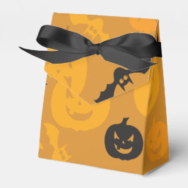 Halloween Kürbis und Fledermäuse Geschenkschachtel