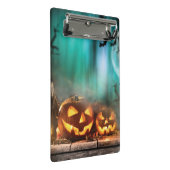 Halloween Kürbis und Fledermäuse Mini Klemmbrett (Schrägansicht)