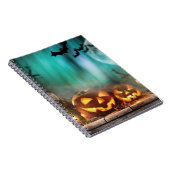 Halloween Kürbis und Fledermäuse Notizblock (Rechte Seite)