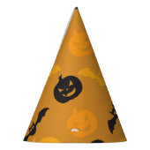 Halloween Kürbis und Fledermäuse Partyhütchen (Links)