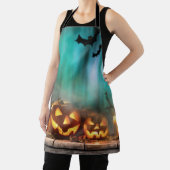 Halloween Kürbis und Fledermäuse Schürze (InSitu)