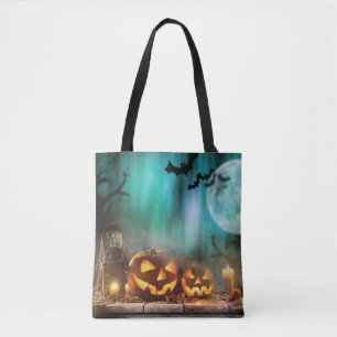 Halloween Kürbis und Fledermäuse Tasche