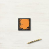 Halloween-Kürbis und Spidernetze Post-it Klebezettel (Auf Schreibtisch)